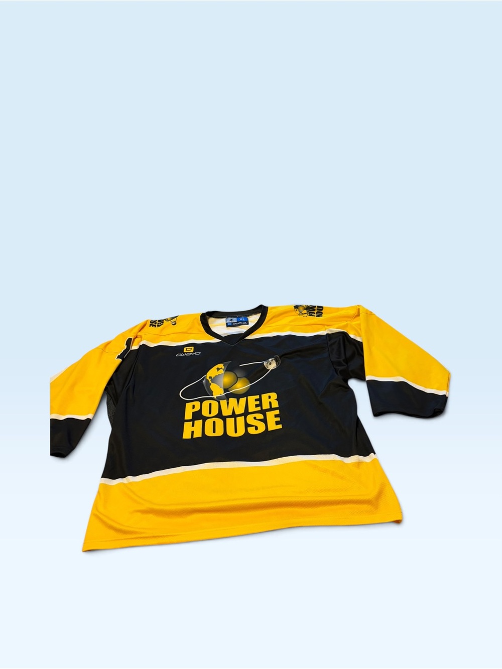 Power House Yellow & Black Hockey Jersey Owbyo Sz XL